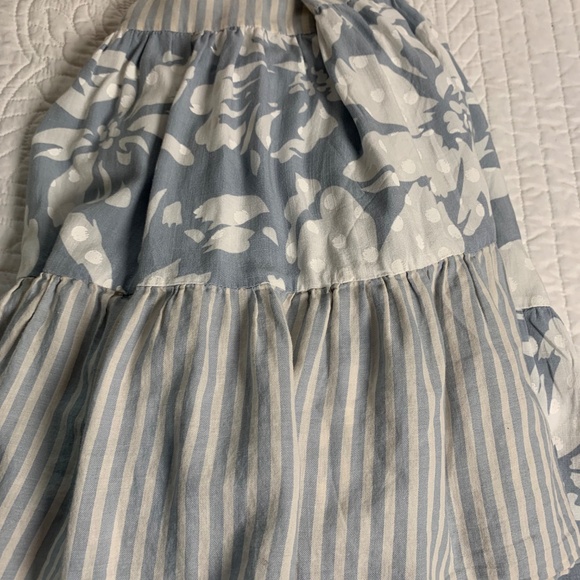 Splendid XS blue & white floral sundress - summery casual adj straps - Picture 7 of 8